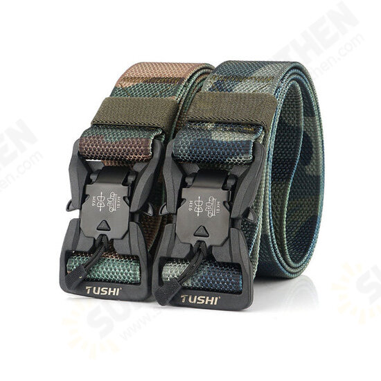 CM9S 125cm Magnetic Buckle Heavy Duty Tactical Belt Camouflage Quick Release Nylon Waist Belt