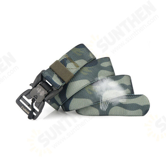 CM9S 125cm Magnetic Buckle Heavy Duty Tactical Belt Camouflage Quick Release Nylon Waist Belt