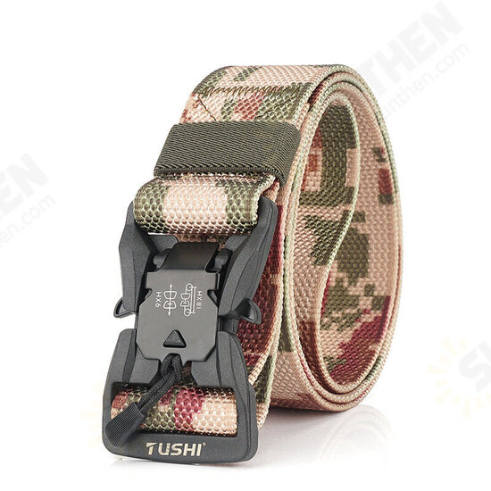 CM9S 125cm Magnetic Buckle Heavy Duty Tactical Belt Camouflage Quick Release Nylon Waist Belt