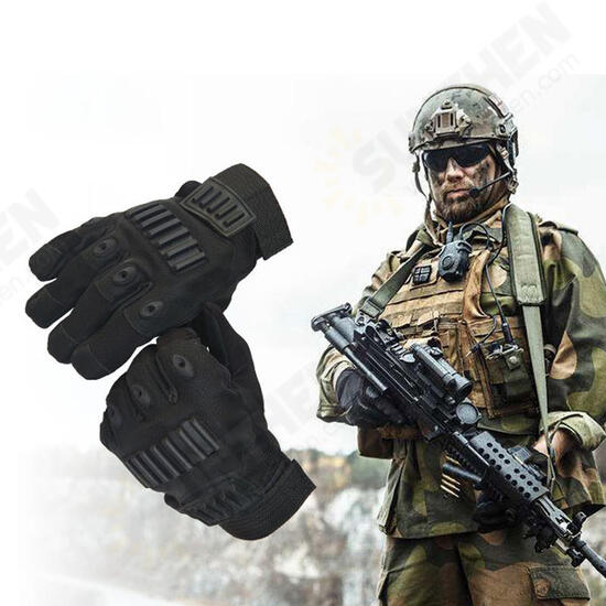 Tactical Full Finger Glove Outdoor Hunting Sport Cycling Slip Resistant Gloves