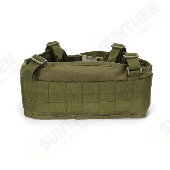 Tactical Molle Belt Combat Girdle Wear Proof H-shaped Adjustable Soft Padded Men Army Military Gear