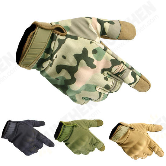 Full Finger Tactical Gloves Touch Screen Slip Resistant Glove For Cycling Camping Hunting