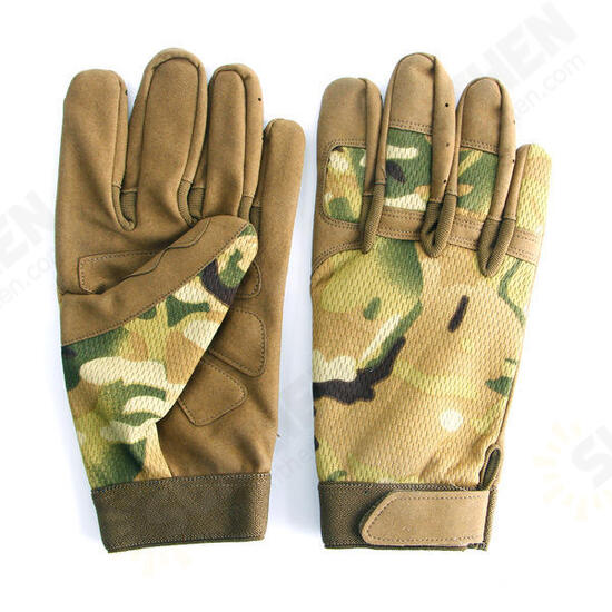 Outdoor Soft Tactical Gloves Full Finger Glove Slip Resistant For Cycling Camping Hunting