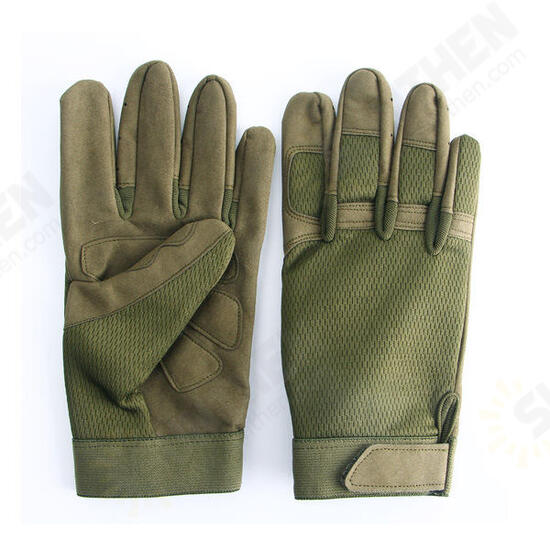 Outdoor Soft Tactical Gloves Full Finger Glove Slip Resistant For Cycling Camping Hunting