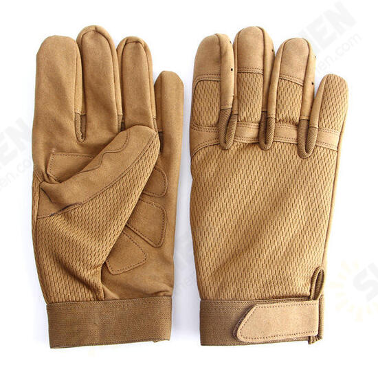 Outdoor Soft Tactical Gloves Full Finger Glove Slip Resistant For Cycling Camping Hunting