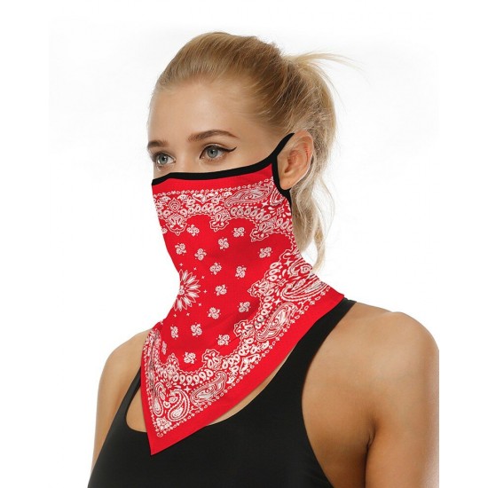 Unisex Multifunction Polyester Windproof Dustproof UV Protection Sunscreen Neck Protector Face Mask Digital Printed Headscarf For Cycling Fishing