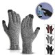 Winter Knitted Wool Touch Screen Gloves Men Warm Short Plush Lining Full Finger Sport Cycling Gloves