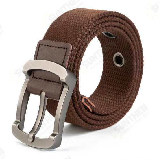 130cm Tactical Belt Men's Pin Buckle Belt Canvas Woven Leisure Students Waistband