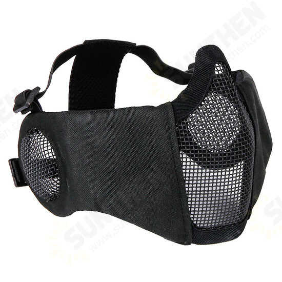Outdoor CS Game Steel Wire Face Mask Breathable Protection Half Mask Outdoor Hunting Tactical Equipment Outdoor CS Game Steel Wire Face Mask Breathable Protection Half Mask Outdoor Hunting Tactical Equipment