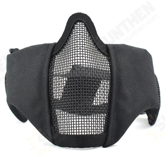 Outdoor CS Game Steel Wire Face Mask Breathable Protection Half Mask Outdoor Hunting Tactical Equipment Outdoor CS Game Steel Wire Face Mask Breathable Protection Half Mask Outdoor Hunting Tactical Equipment