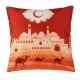 130x150cm Cotton Linen Ramadan Eid Wall Hanging Pillow Office Pillowcase Decorations