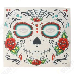10 Pcs Face Cosmetic Waterproof Tattoo Stickers To Creat Hollow Design 10 Pcs Face Cosmetic Waterproof Tattoo Stickers To Creat Hollow Design
