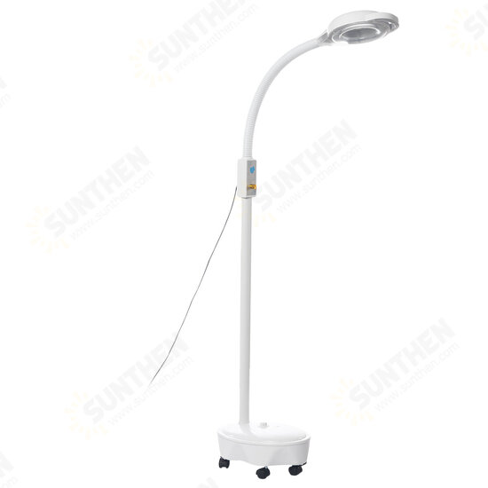 220V Pro 8X Diopter Magnifying Lamp 120 LED Beads Magnifier Facial Light with Swivel Arm for Beauty Salon Tattoo Spa Skin Care