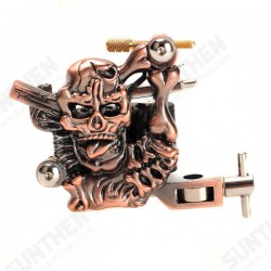 K400 Skull Casting Tattoo Machine High Stability 7000-9000 R/Minute Purple Bronze 10 Warps Coils K400 Skull Casting Tattoo Machine High Stability 7000-9000 R/Minute Purple Bronze 10 Warps Coils
