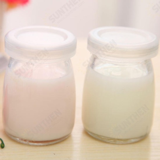 100ML Yogurt Milk Glass Bottle Pudding Cup High Temperature Resistant