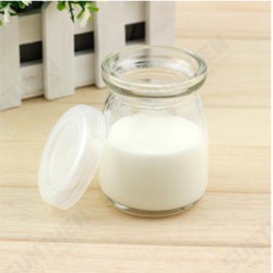 100ML Yogurt Milk Glass Bottle Pudding Cup High Temperature Resistant 100ML Yogurt Milk Glass Bottle Pudding Cup High Temperature Resistant