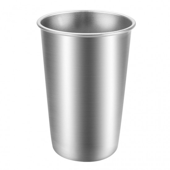 304 Stainless Steel Cup Mug Single Layer Cup Drink Cup Milk Cup 500ml Home Kitchen Drinkware Water Cup