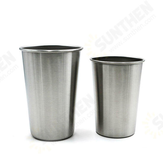 304 Stainless Steel Cup Mug Single Layer Cup Drink Cup Milk Cup 500ml Home Kitchen Drinkware Water Cup