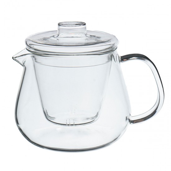 500ML Heat-resistant Glass Filter Three-piece Vertical Flower Teapot