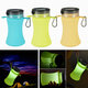 550ml Collapsible Silicone Waterproof Sport Water Bottle With Solar Energy Charge LED Camping Latern