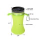 550ml Collapsible Silicone Waterproof Sport Water Bottle With Solar Energy Charge LED Camping Latern