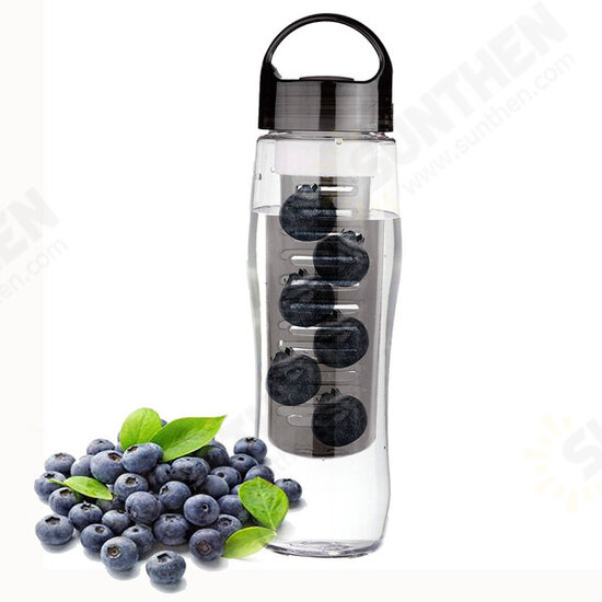 700ML Sports Plastic Fruit Infuser Water Bottle Cup BPA Filter Juice Maker