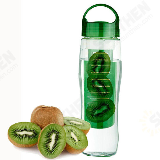 700ML Sports Plastic Fruit Infuser Water Bottle Cup BPA Filter Juice Maker