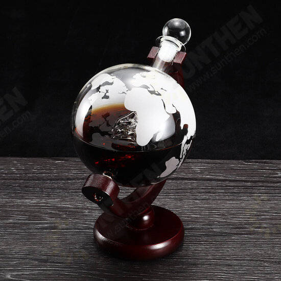 850ml Glass Decanter Globe Liquor Gifts Whiskey Bottle Large Capacity Bottle Spirits