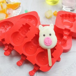 Creative Silicone Ice Cream Mold Ice Lolly Mold Rod Ice Mold Red Food Grade Creative Silicone Ice Cream Mold Ice Lolly Mold Rod Ice Mold Red Food Grade