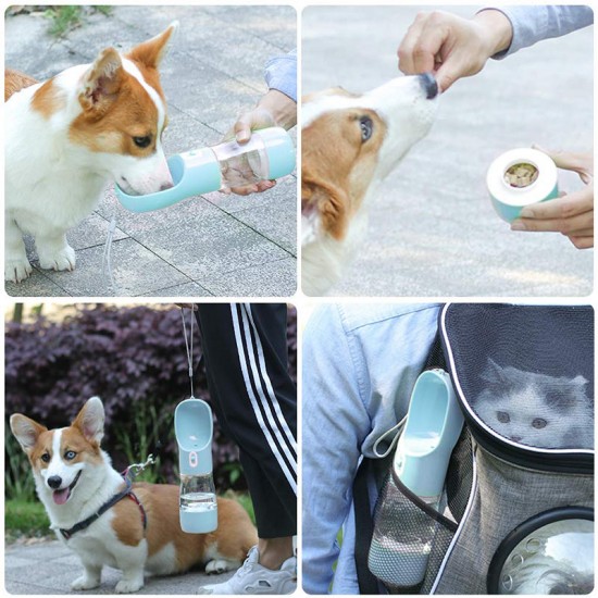 Cup Puppy Dog Cat Pet Water Bottle Drinking Travel Portable Feeder BAP-Free