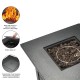 Square Outdoor Fireplace Propane Fire Pit Patio Gas Camping Table Garden Burner