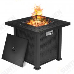 Square Outdoor Fireplace Propane Fire Pit Patio Gas Camping Table Garden Burner Square Outdoor Fireplace Propane Fire Pit Patio Gas Camping Table Garden Burner