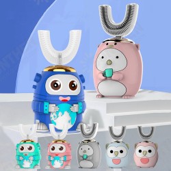 360° U Shape Sonic Electric Toothbrush Kids Five Cleaning Modes Tooth Brush IPX7 Waterproof Whitening Toothbrush with Blue Light 360° U Shape Sonic Electric Toothbrush Kids Five Cleaning Modes Tooth Brush IPX7 Waterproof Whitening Toothbrush with Blue Light