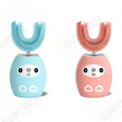 Children 360° Silicone U-shaped Sonic Electric Toothbrush Intelligent Charging IPX7 Waterproof Portable Toothbrush Children 360° Silicone U-shaped Sonic Electric Toothbrush Intelligent Charging IPX7 Waterproof Portable Toothbrush