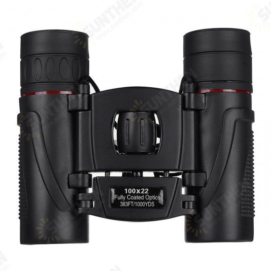 100X22 30000M HD Binoculars Portable High Power Folding Zoom Binoculars Telescope Outdoor Hunting Hiking Camping Telescope