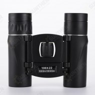 100x22 Mini HD Binoculars Folding Compact BAK4 Telescope High Powered Night Vision Binoculars