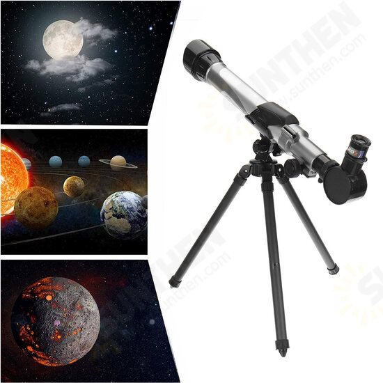 30-40X Astronomical Telescope HD Refraction Optical Monoculars for Adult Kids Beginners with Tripod