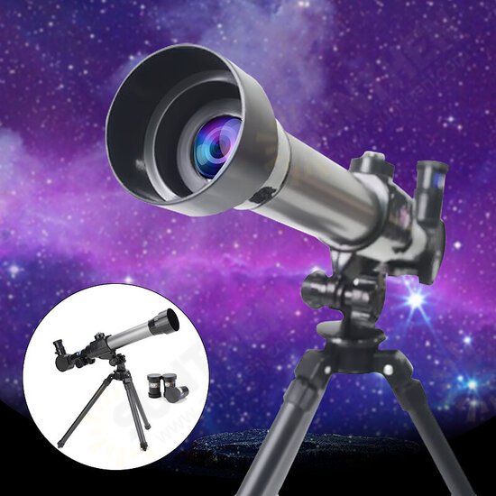 40X Children Astronomical Telescope Space Monocular With Portable Tripod Spotting Scope Outdoor Telescope For Kids Gift Toys