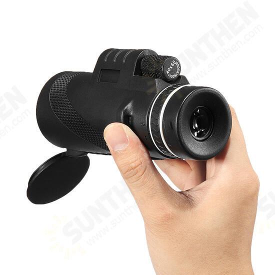 40X60 HD BAK4 Optical Lens Monocular Low Light Level Night Vision Waterproof Phone Telescope