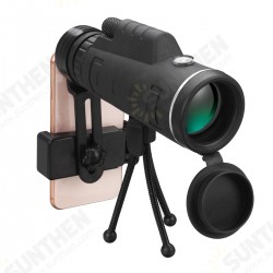 40x60 Monocular HD Optic BAK4 Low Light Night Vision Telescope With Phone Holder Clip Tripod Outdoor Camping 40x60 Monocular HD Optic BAK4 Low Light Night Vision Telescope With Phone Holder Clip Tripod Outdoor Camping