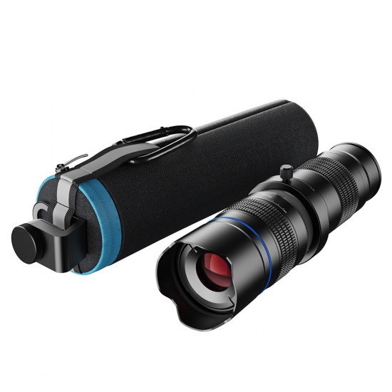 HD 20-40X Telescope Zoom Lens Monocular Phone Camera Lens with Tripod & Storage Bag