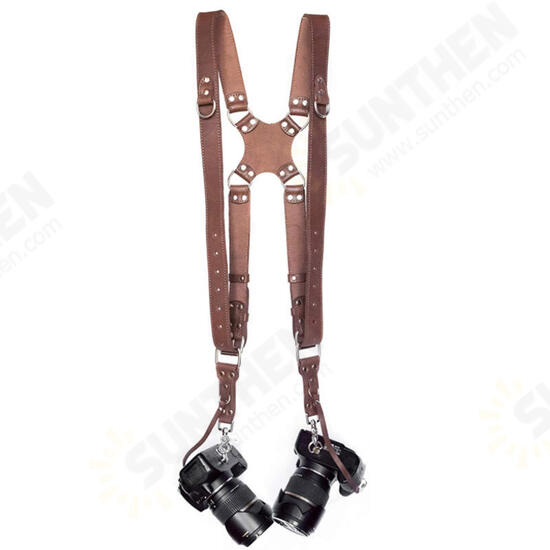 Camera Strap Leather Shoulder Strap Camera Harness For Canon DSLR