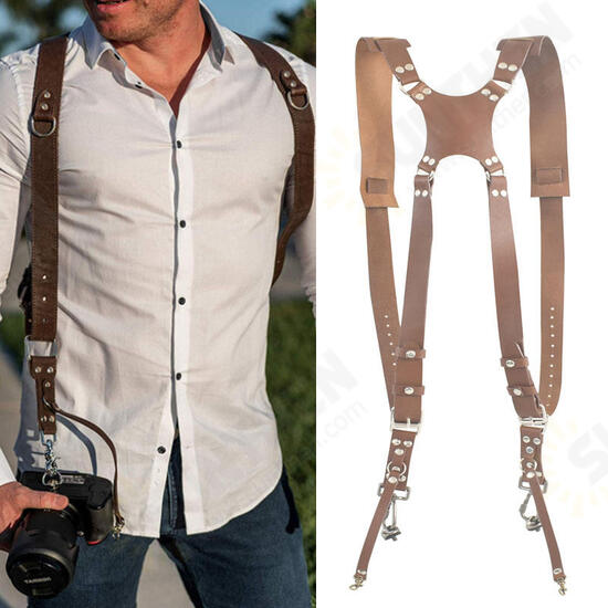 Camera Strap Leather Shoulder Strap Camera Harness For Canon DSLR