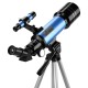 40070 66X HD Astronomical Telescope 70MM Refractor Telescope Erecting Eyepiece 3X Barlow Lens Finderscope with Tripod Phone Adapter
