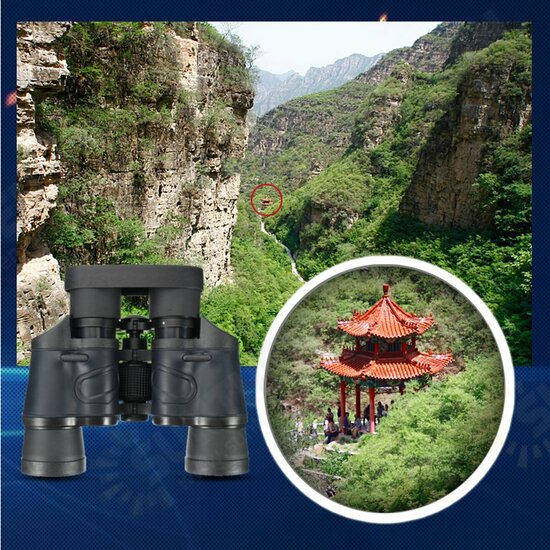 HD Day Night Vision Binocular Telescope 60x60 3000M High Definition Hunting Standard Coordinates Telescope