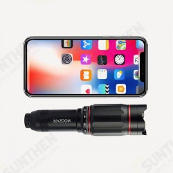 32X Metal Monocular Telescop Set Professional Telephoto Zoom Outdoor Camping Retractable With Tripod Phone Clip Supports Smartphone 32X Metal Monocular Telescop Set Professional Telephoto Zoom Outdoor Camping Retractable With Tripod Phone Clip Supports Smartphone