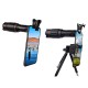 32X Metal Monocular Telescop Set Professional Telephoto Zoom Outdoor Camping Retractable With Tripod Phone Clip Supports Smartphone