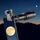 32X Metal Monocular Telescop Set Professional Telephoto Zoom Outdoor Camping Retractable With Tripod Phone Clip Supports Smartphone