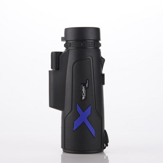 12X50 Waterproof Monocular Optical HD Lens Portable Telescope + Mobile Phone Clip + Telescopic bracket
