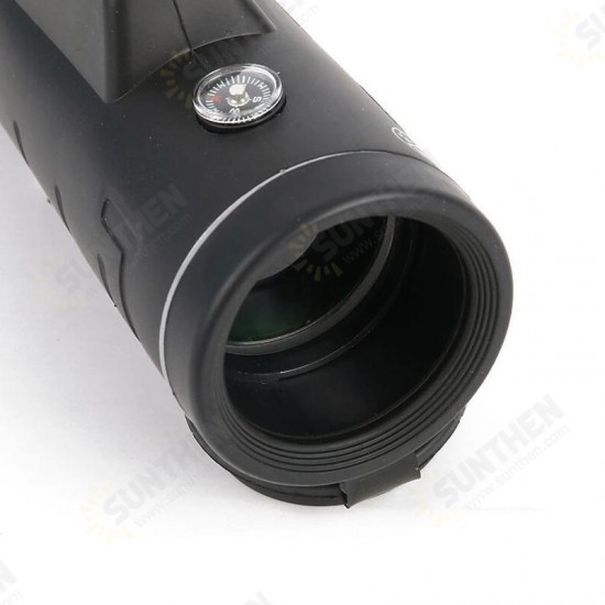 40X60 Upgraded Outdoor Monocular With Compass HD Optic Low Light Level Night Vision Telescope Camping Travel